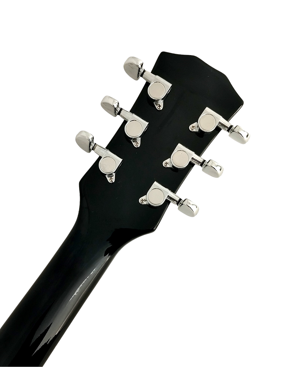 Thumbnail: Haze Single-Cut HH Mahogany Electric Guitar - Natural E238AN