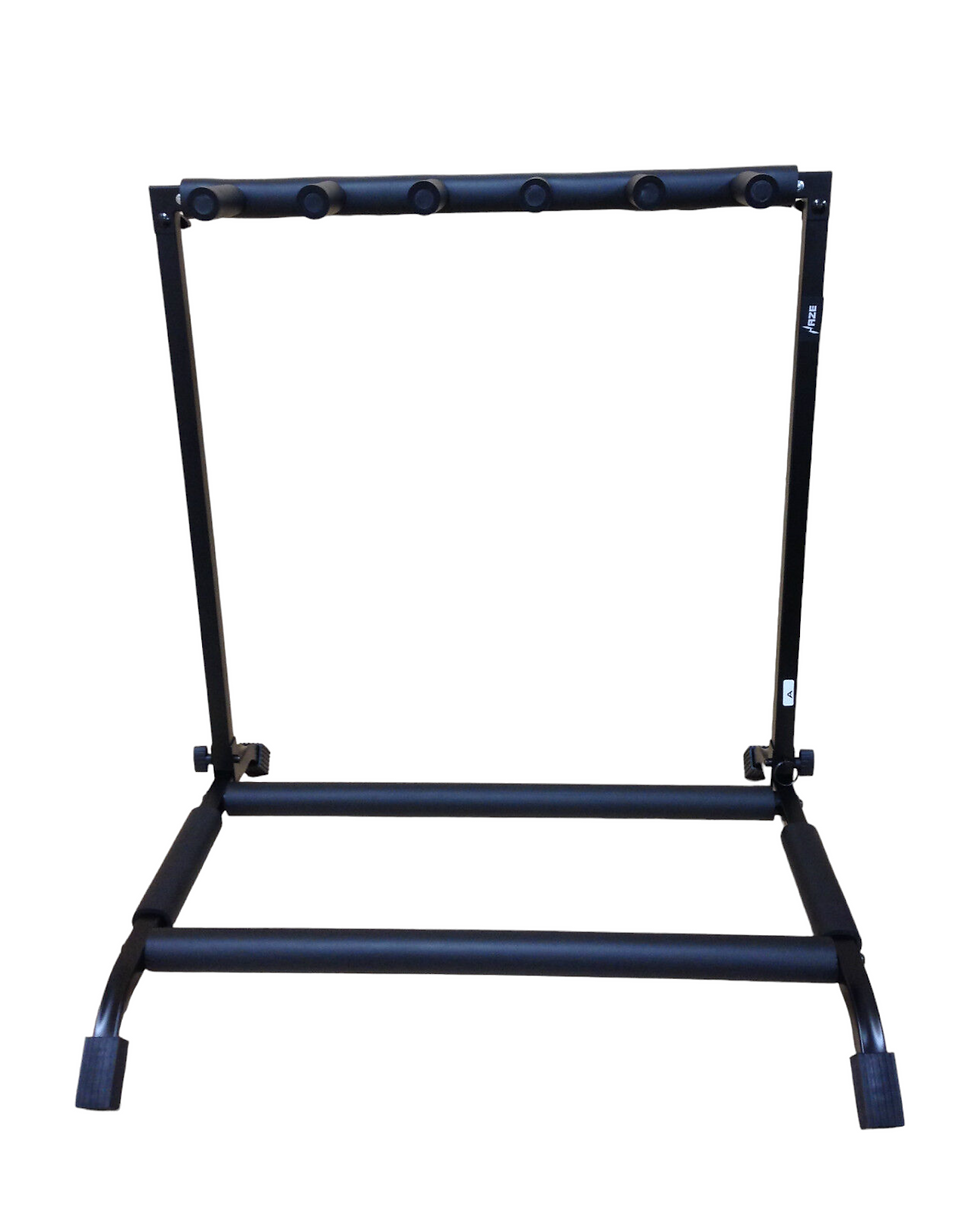 Thumbnail: Haze GS014 Metal 5-Guitar Stand/Storage & Display Rack, Foldable