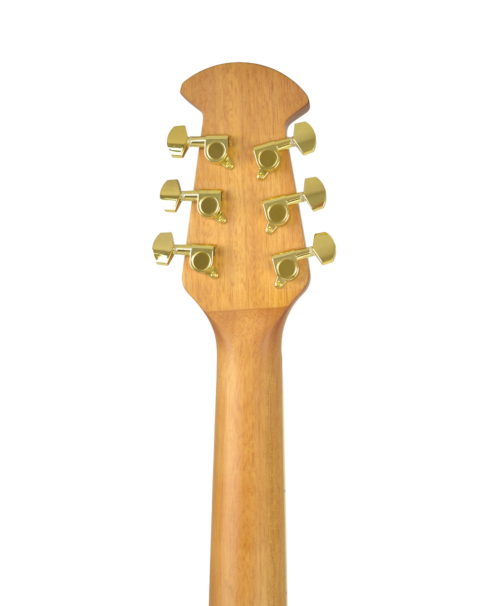 Thumbnail: Caraya SP723CEQBS Roundback Built-In Pickups Fibre Glass Back Acoustic Guitar -
