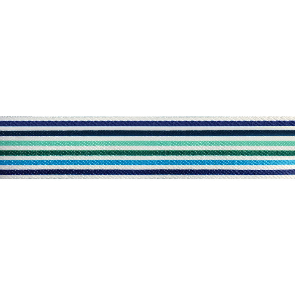 Thumbnail: Amumu Blue Stripe Guitar Strap - PC08PBL
