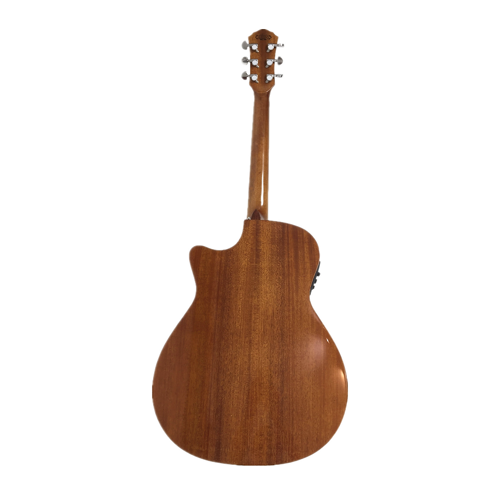 Thumbnail: Kriens KA430CSB Flame Maple Top Built-In Fishman Pickup/Tuner OM Cutaway Acousti