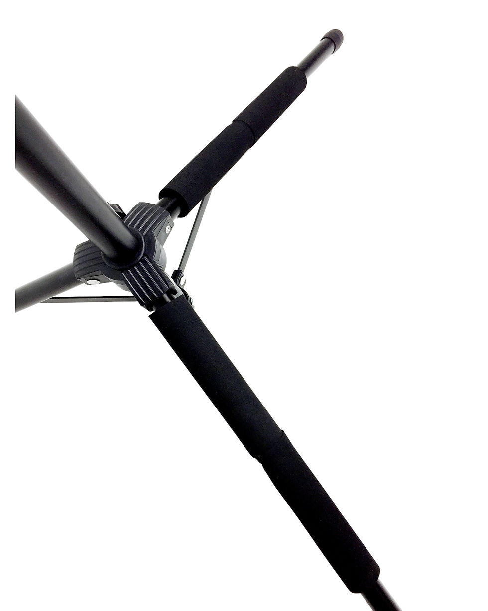 Thumbnail: Haze HJGSL1B Guitar Stand, Height-Adjustable, Gravity Locking Design