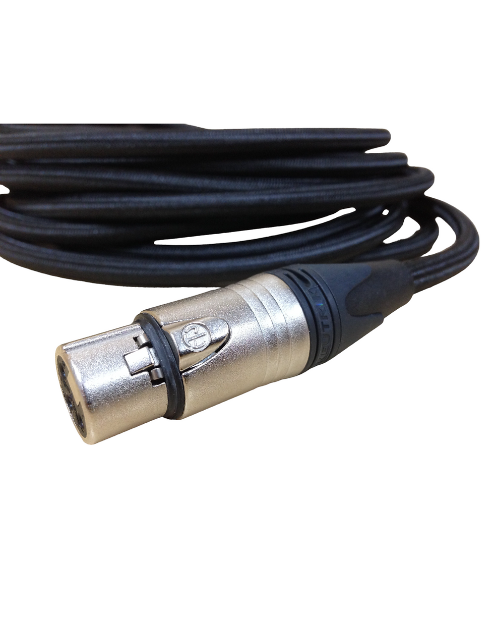 Thumbnail: BoxKing OCC Microphone Cable/Lead,XLR-XLR,20FT(6M),3 Pin,All Silver Plated,Black