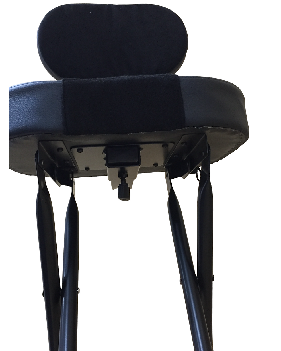 Thumbnail: Haze KB011 2-in-1 Foldable Guitarist Stool w/Guitar Holder and Backrest
