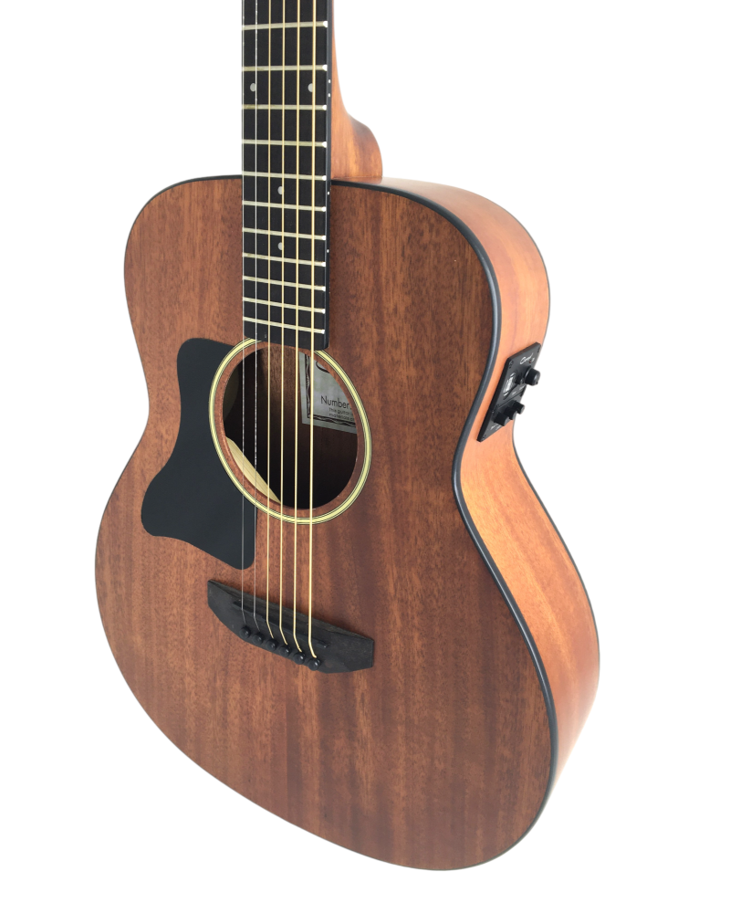 Thumbnail: Caraya P304111SEQLH Left-Handed 3/4 Traveller Solid Mahogany Built-In Tuner & pi