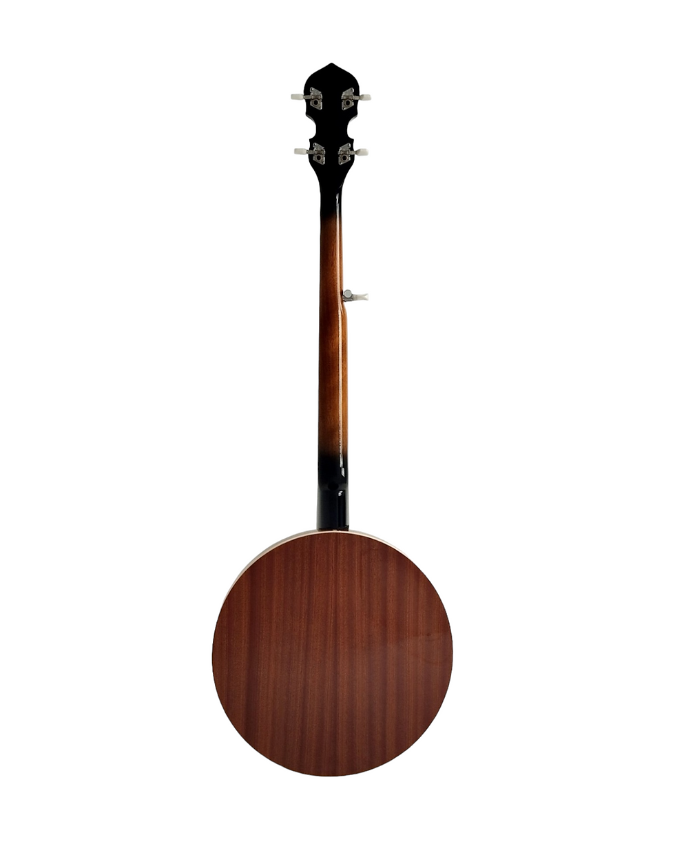 Thumbnail: Caraya 5-String Mahogany Body Resonator Banjo - Natural BJ005EQ1