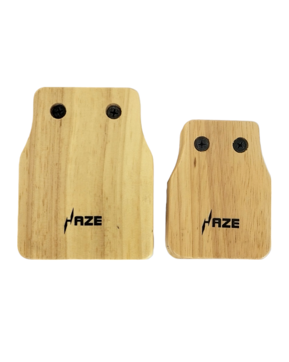 Thumbnail: Haze Large & Medium Hand Tambourine Accessory Cajon Companion - Natural W8