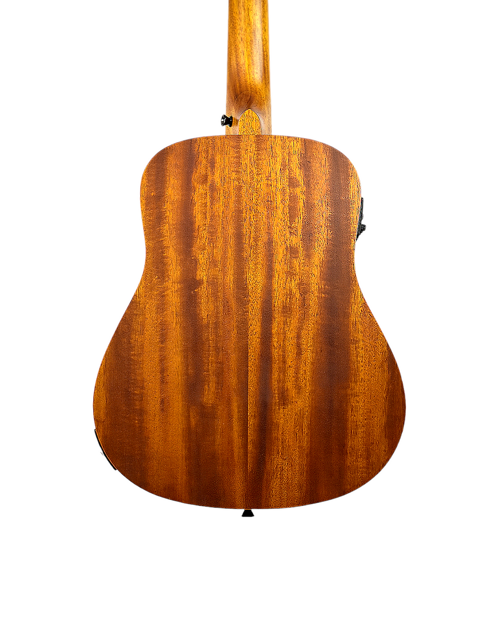 Thumbnail: Caraya SAFAIR34EQ 34" All Mahogany Built-In Pickups/Tuner Acoustic Guitar - Natu