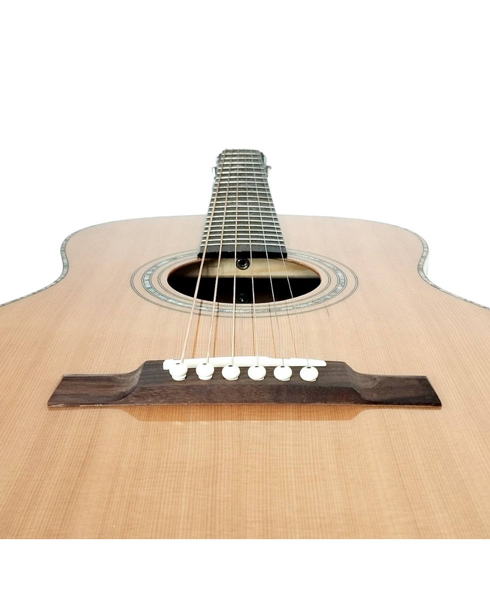Thumbnail: Haze Acoustic Guitar Parlor Body LotusCREQ
