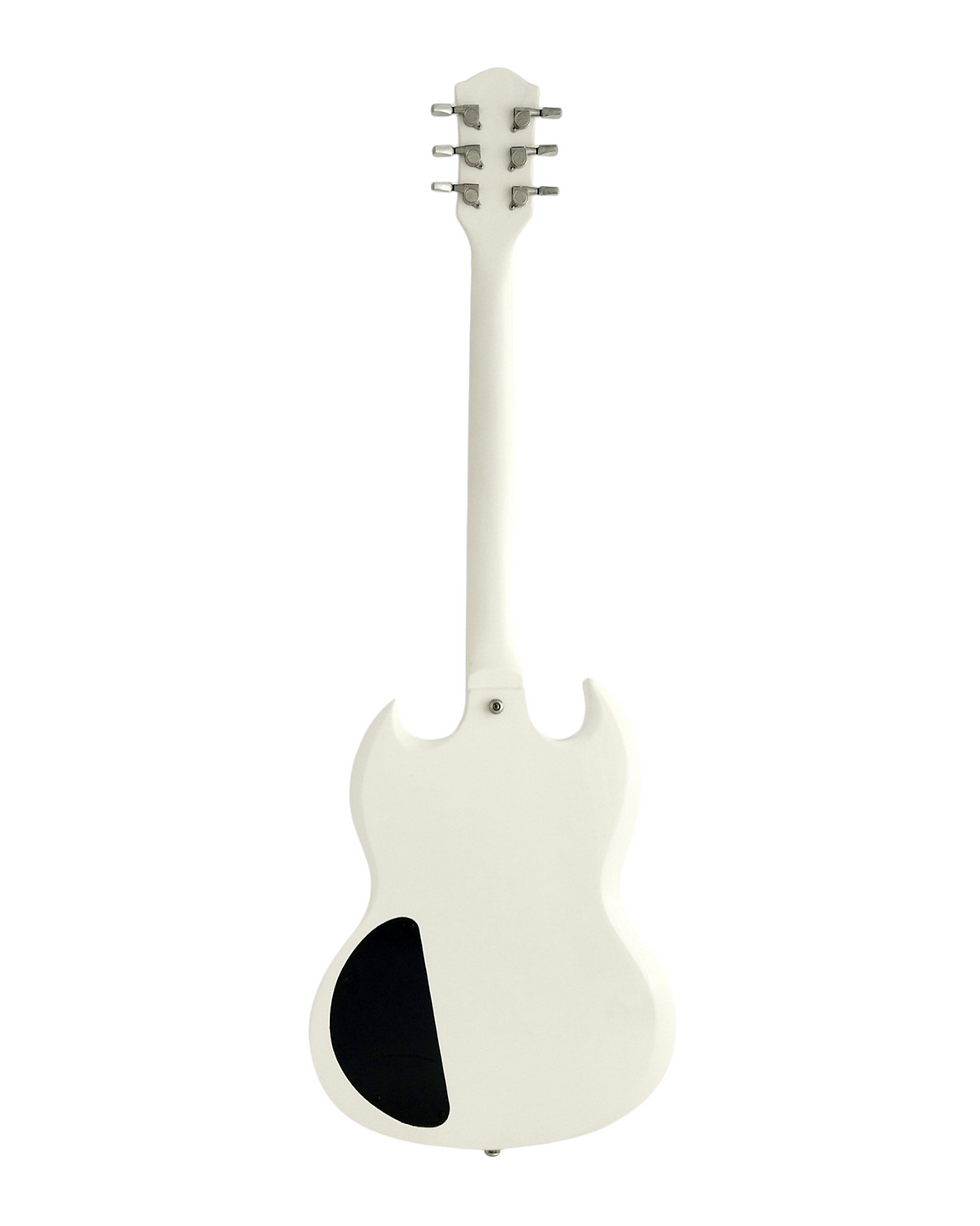 Thumbnail: Haze Maple Neck Abalone & Mother-of-Pearl Inlay HSG Electric Guitar - White SEG2