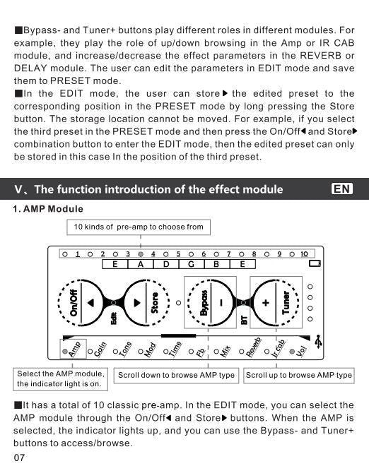 Thumbnail: Cuvave H8 Portable Electric Guitar Amplifier Built-in Delay Tuner Phaser Reverb 