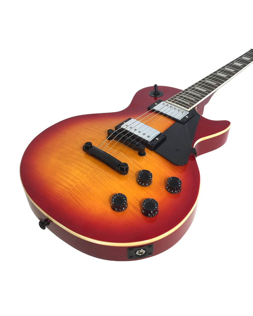 Thumbnail: Haze Single-Cut Maple Neck Rosewood Fingerboard HLP Electric Guitar - Sunburst H