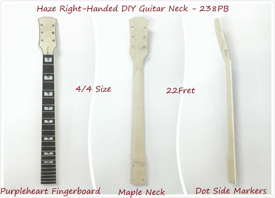 Thumbnail: Electric guitar DIY neck E238PB, 22 Fret, Right and Left Handed
