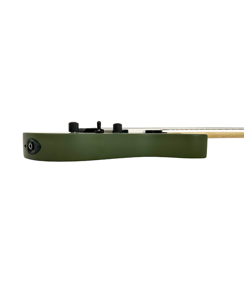 Thumbnail: Haze 7-String Fanned Fret Built-in Preamp HAX Electric Guitar - Green HAZE7FFMGS