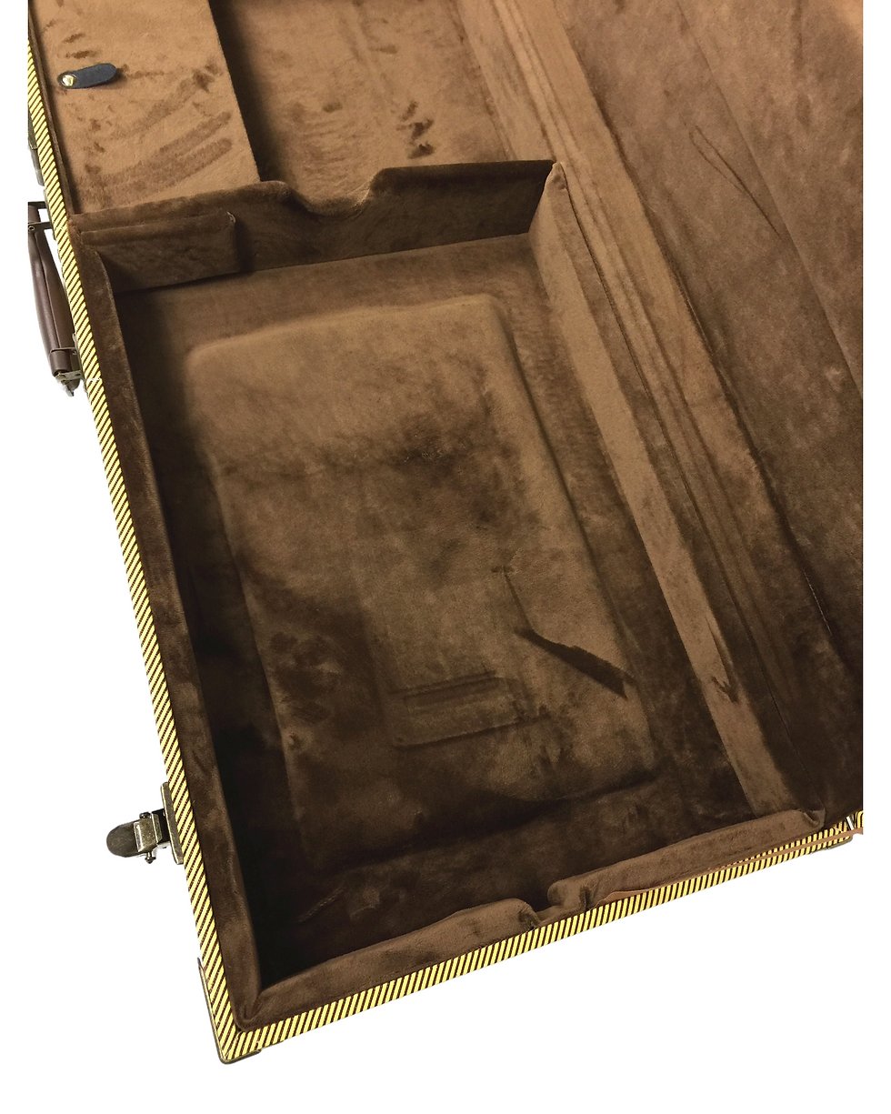 Thumbnail: Haze HPAG19040STAY Rectangle Electric Guitar Hard Case, Lockable, Tweed