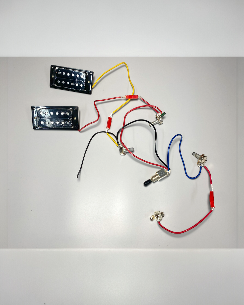 Thumbnail: FV09DIY V Style Electric Guitar DIY Kit, Complete No-Soldering, HH Pickup