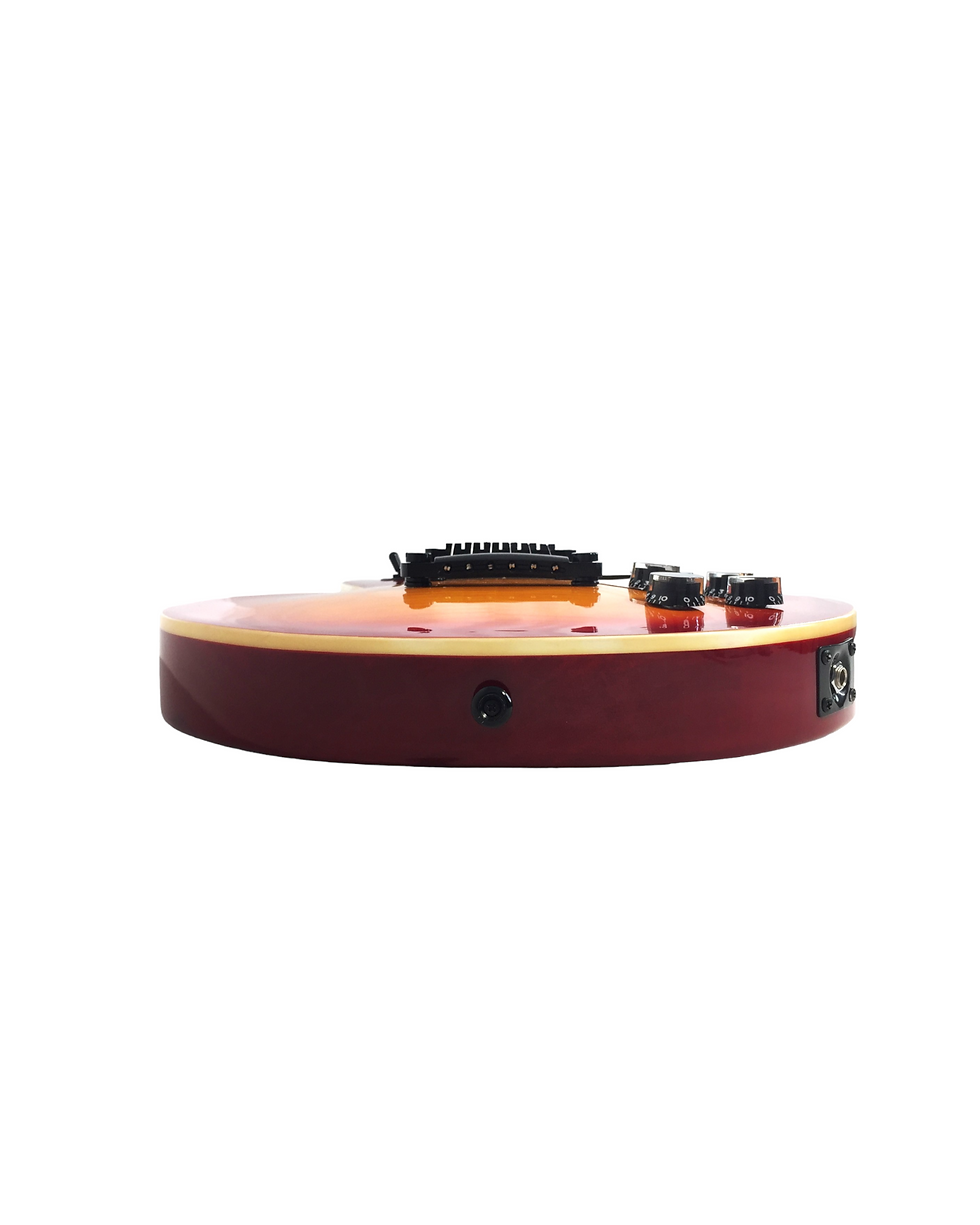 Thumbnail: Haze Single-Cut Maple Neck Rosewood Fingerboard HLP Electric Guitar - Sunburst H