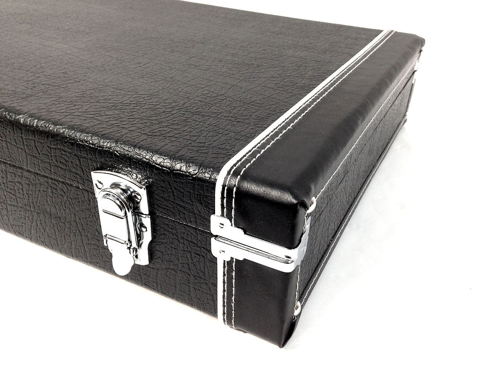 Thumbnail: Haze HSBD1910C Rectangle Double Neck Electric Guitar Hard Case, Lockable, Black