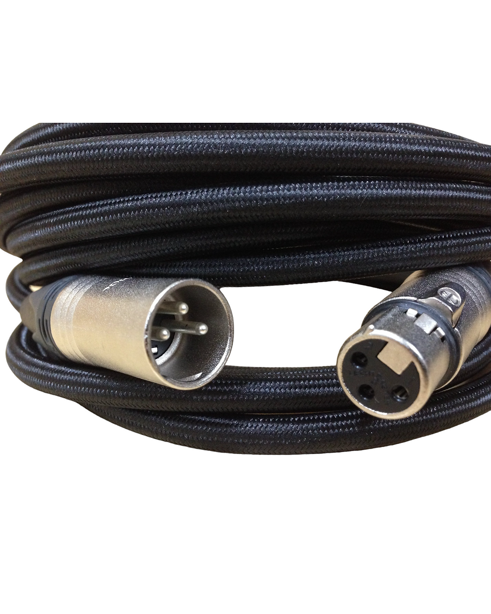 Thumbnail: BoxKing OCC Microphone Cable/Lead,XLR-XLR,20FT(6M),3 Pin,All Silver Plated,Black