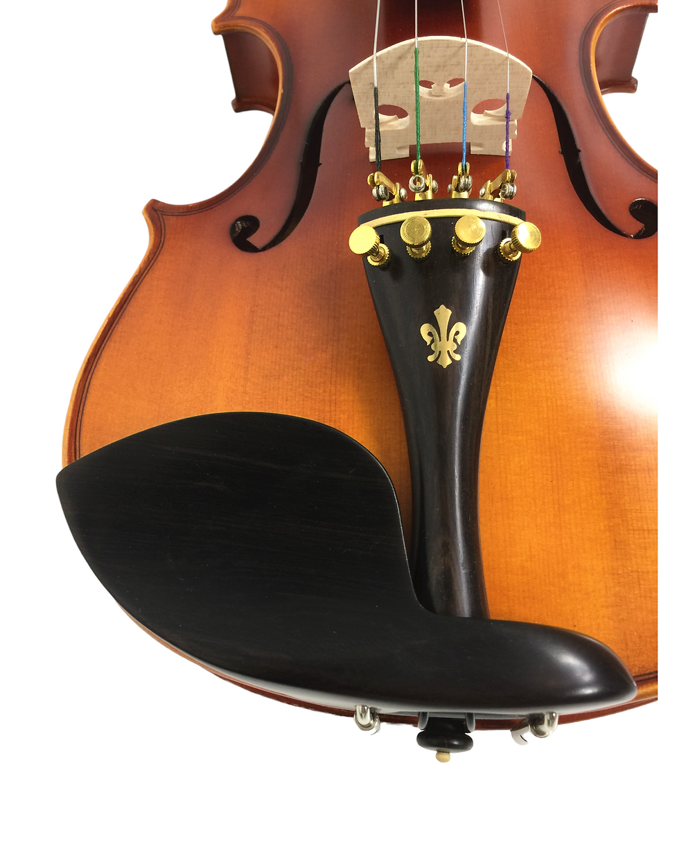 Thumbnail: Symphony SJV01AA Solid Wood Handmade Violin Outfit, Ebony Fittings