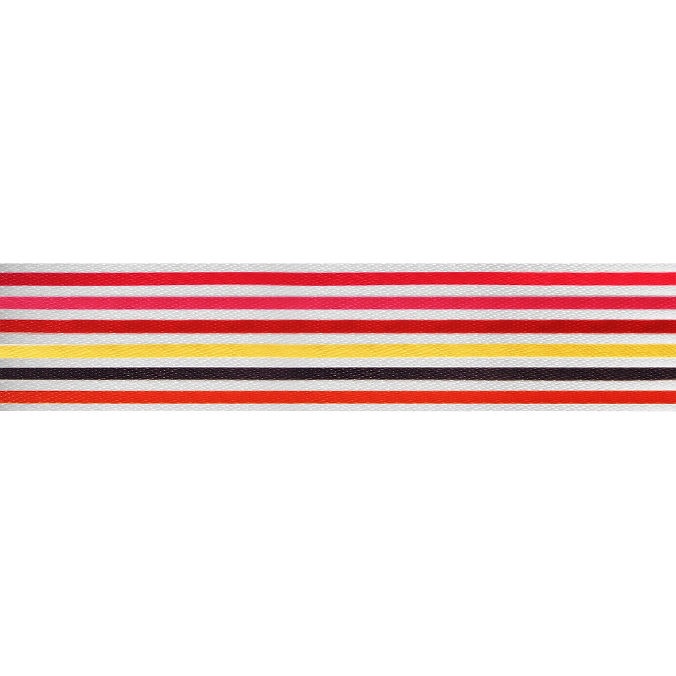 Thumbnail: Amumu Pink Stripe Guitar Strap Polyester Cotton - PC07P