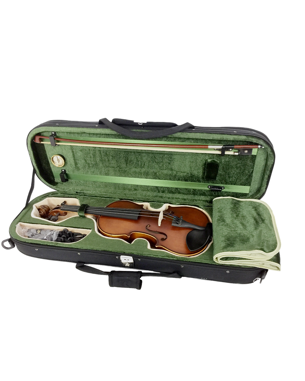 Thumbnail: Symphony SJV01A Solid Wood Violin Outfit, Ebony Fittings