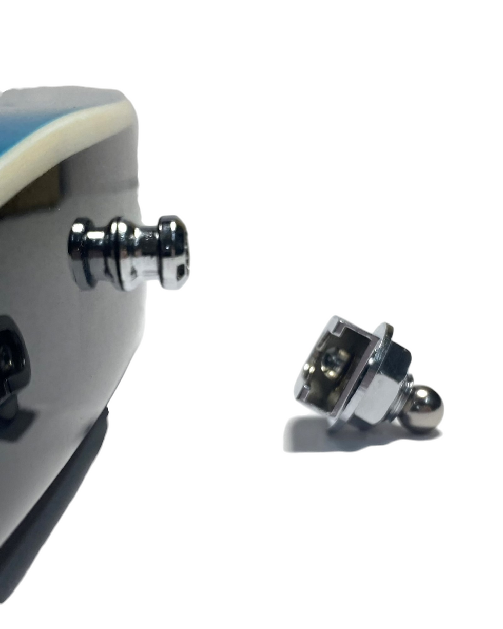 Thumbnail: 4 HJKCR Guitar Strap Locks (2 Sets) with Wrench & Bottle Opener Function - Silve