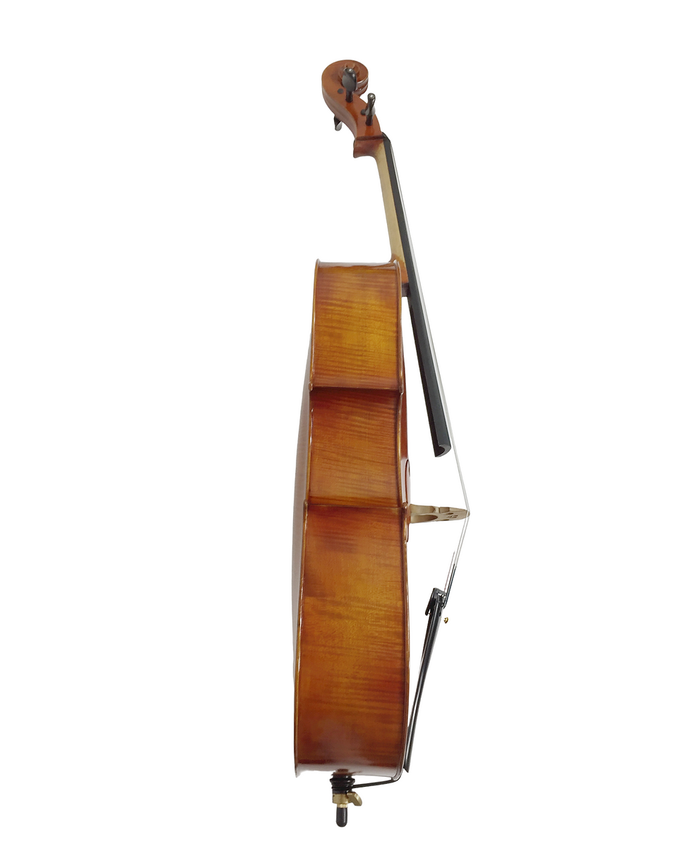 Thumbnail: Symphony SJCE04 4/4 Solid wood handmade cello outfit, ebony fittings