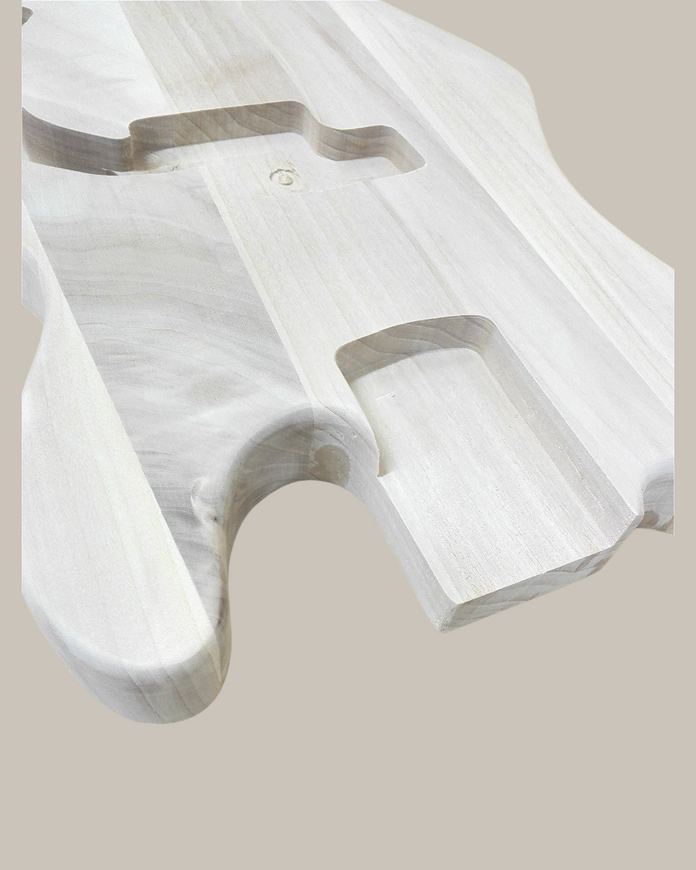 Thumbnail: HSPB1910BO Solid Basswood Electric Bass Guitar Body, Pre-Drilled, Polished
