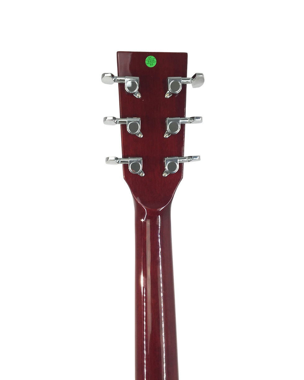 Thumbnail: Haze F631BCEQBS Thin-Body Built-In Pickups/Tuner Acoustic Guitar - Sunburst with