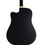 Thumbnail: Haze F650CEQMBK Spruce Top Built-In Pickup/Tuner Dreadnought Acoustic Guitar - B