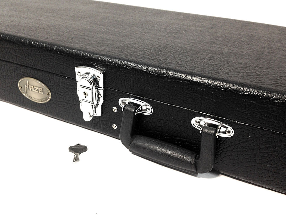 Thumbnail: Haze HSBD1910C Rectangle Double Neck Electric Guitar Hard Case, Lockable, Black
