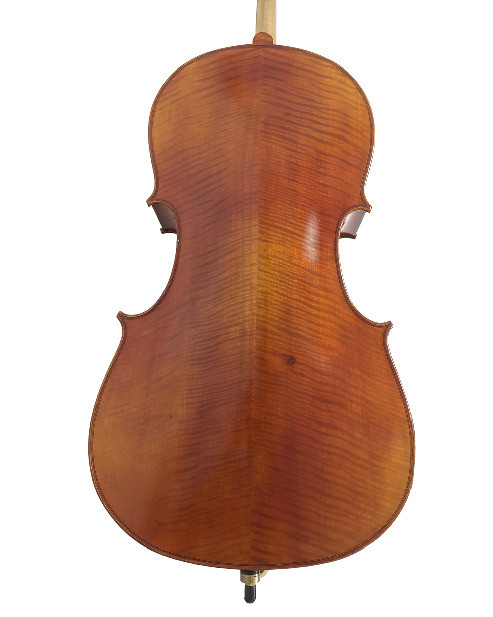 Thumbnail: Symphony SJCE04 4/4 Solid wood handmade cello outfit, ebony fittings