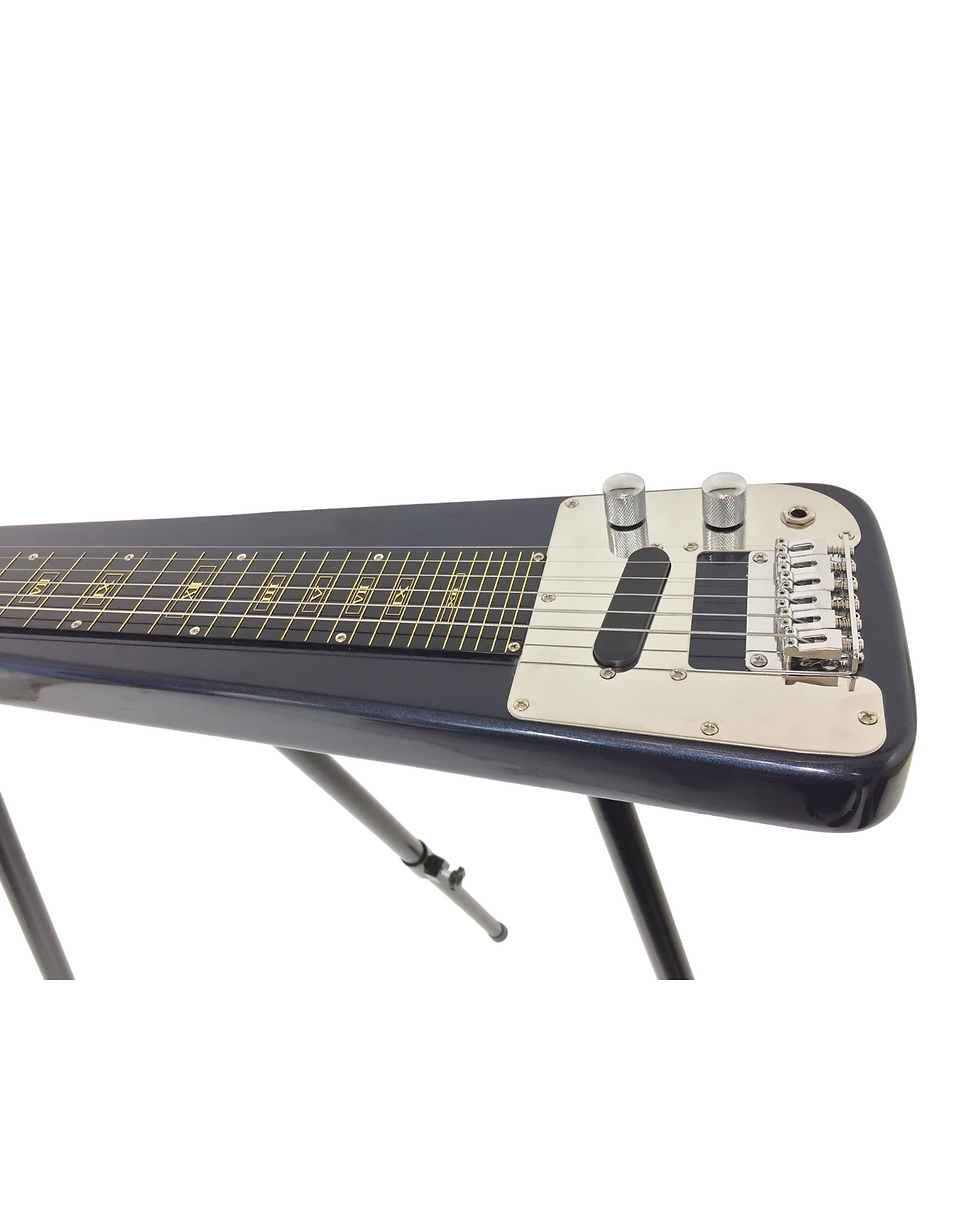 Thumbnail: Haze Lap Steel Single Coil Height Adjustable Lap Steel Electric Guitar - Blue HS