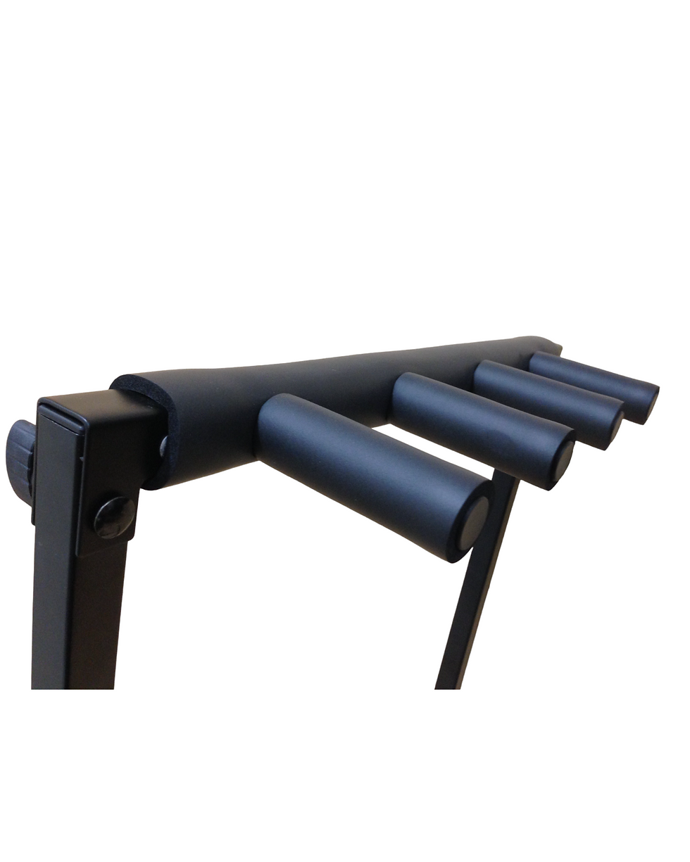 Thumbnail: Haze GS014 Metal 3-Guitar Stand/Storage & Display Rack, Foldable