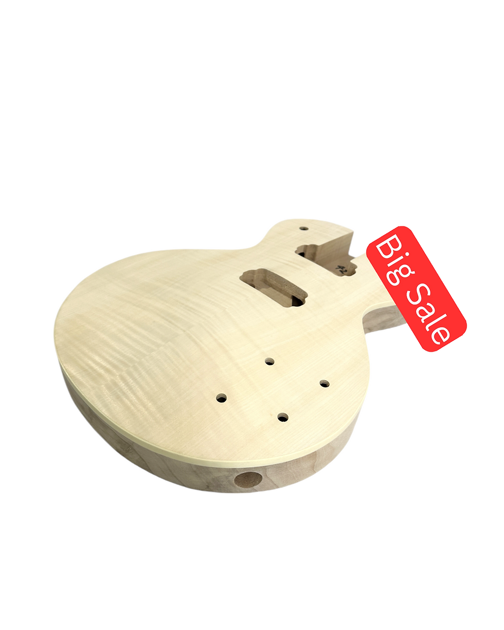 Thumbnail: HSLPP19380BDIY Solid Basswood Body Electric Guitar DIY Kit, No-Soldering, Silver