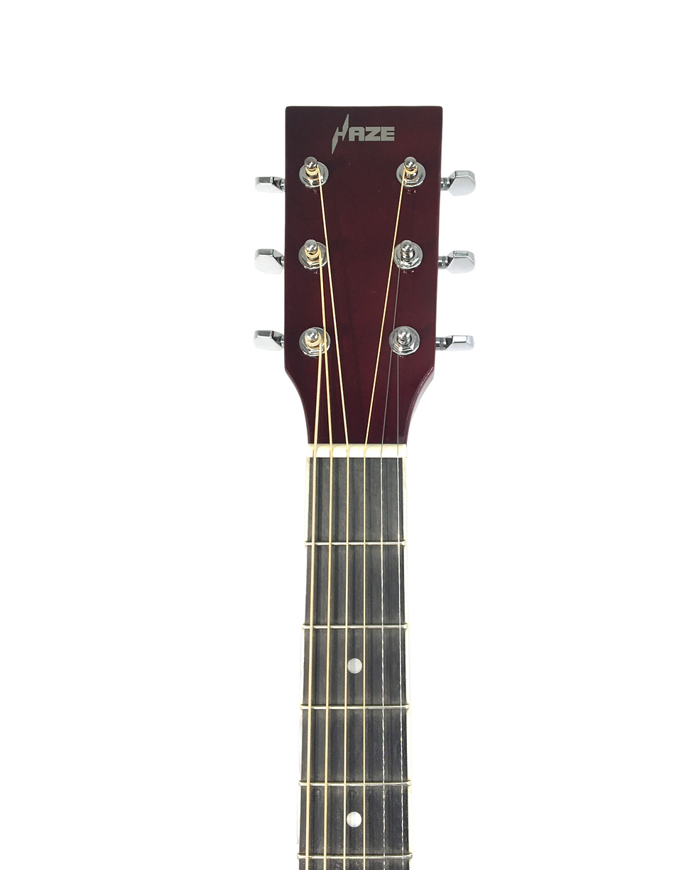 Thumbnail: Haze F631BCEQBS Thin-Body Built-In Pickups/Tuner Acoustic Guitar - Sunburst with