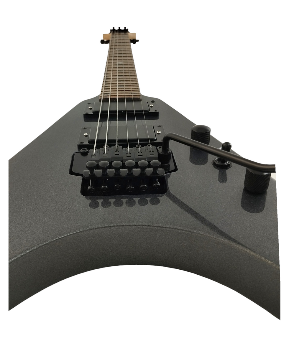 Thumbnail: Haze HH Floyd Rose HFV Electric Guitar - Grey FV1940