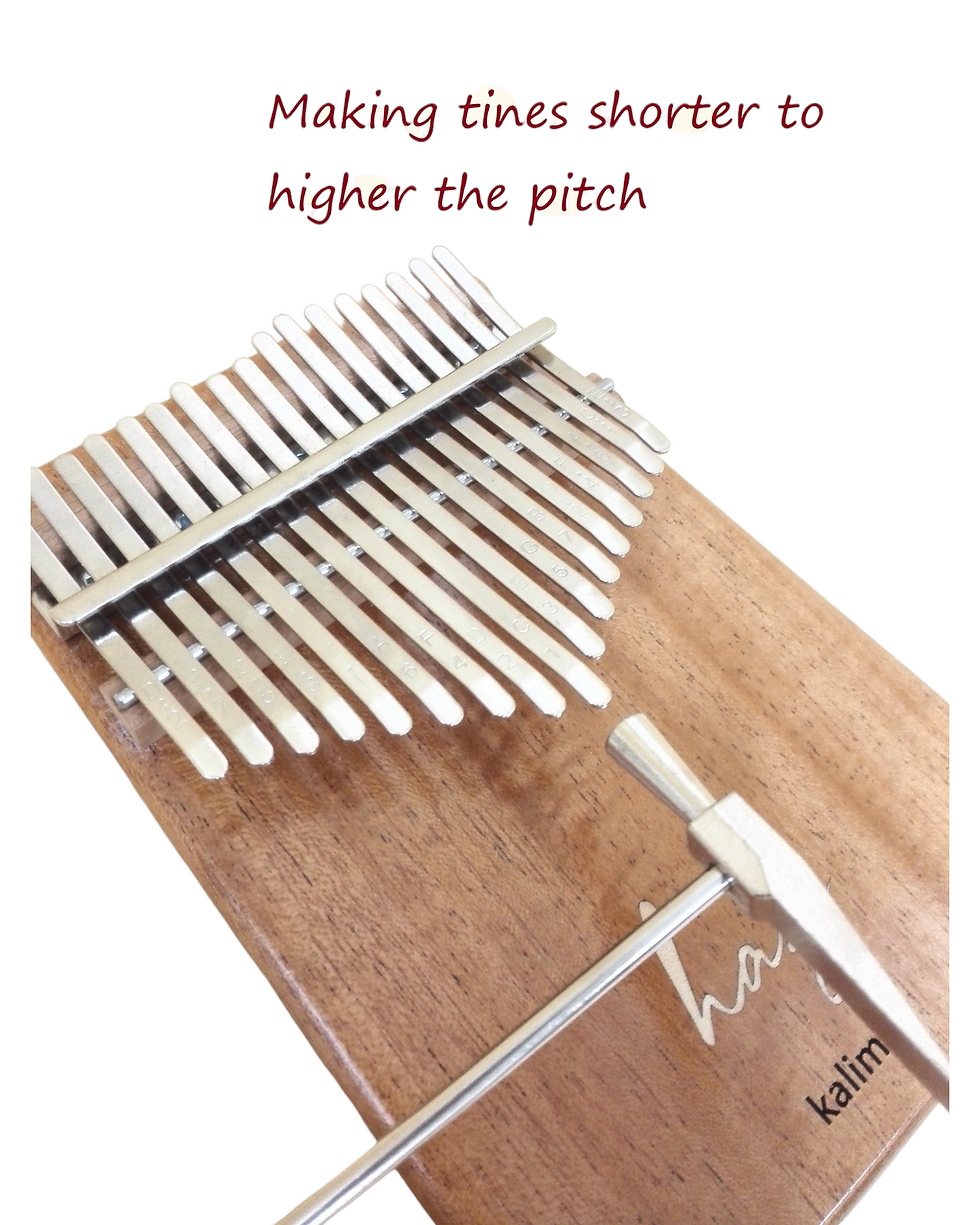 Thumbnail: Haze HSH01EM 17-Key Solid Mahogany Kalimba w/Pickup