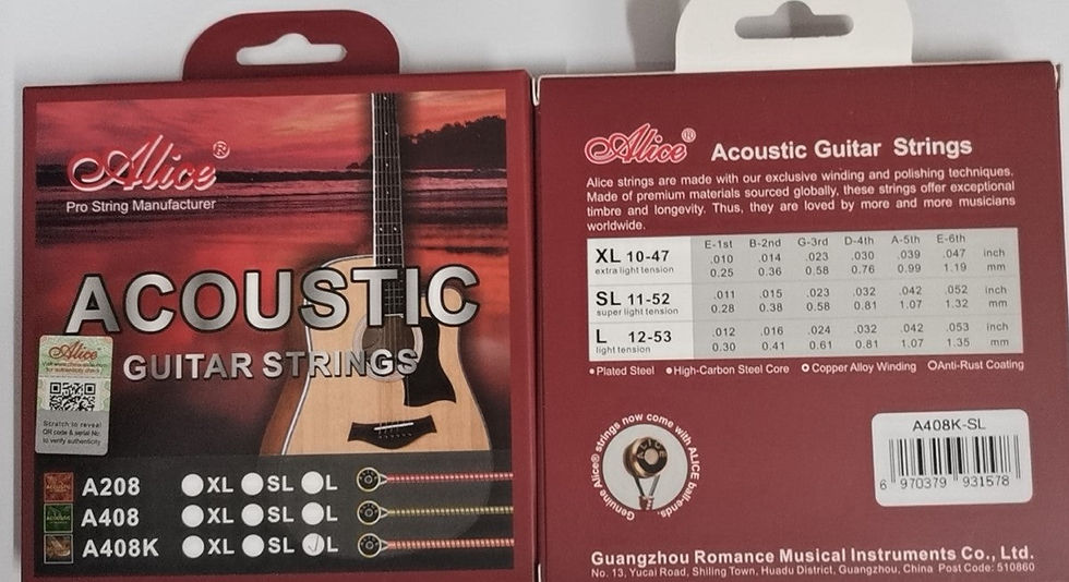 Thumbnail: Alice A408KL Acoustic Guitar Strings Light Stainless Steel Anti-rust