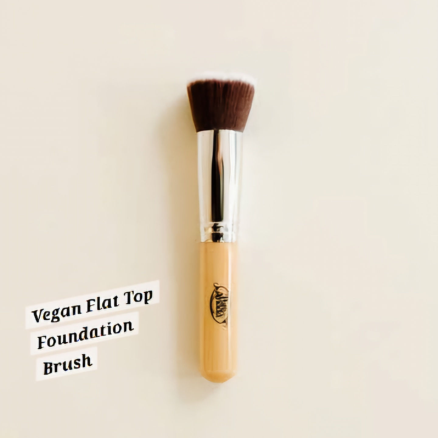 Vegan Flat Top Foundation Brush Natural Pure Anada 