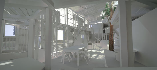 Leader's House 3D Model Int_