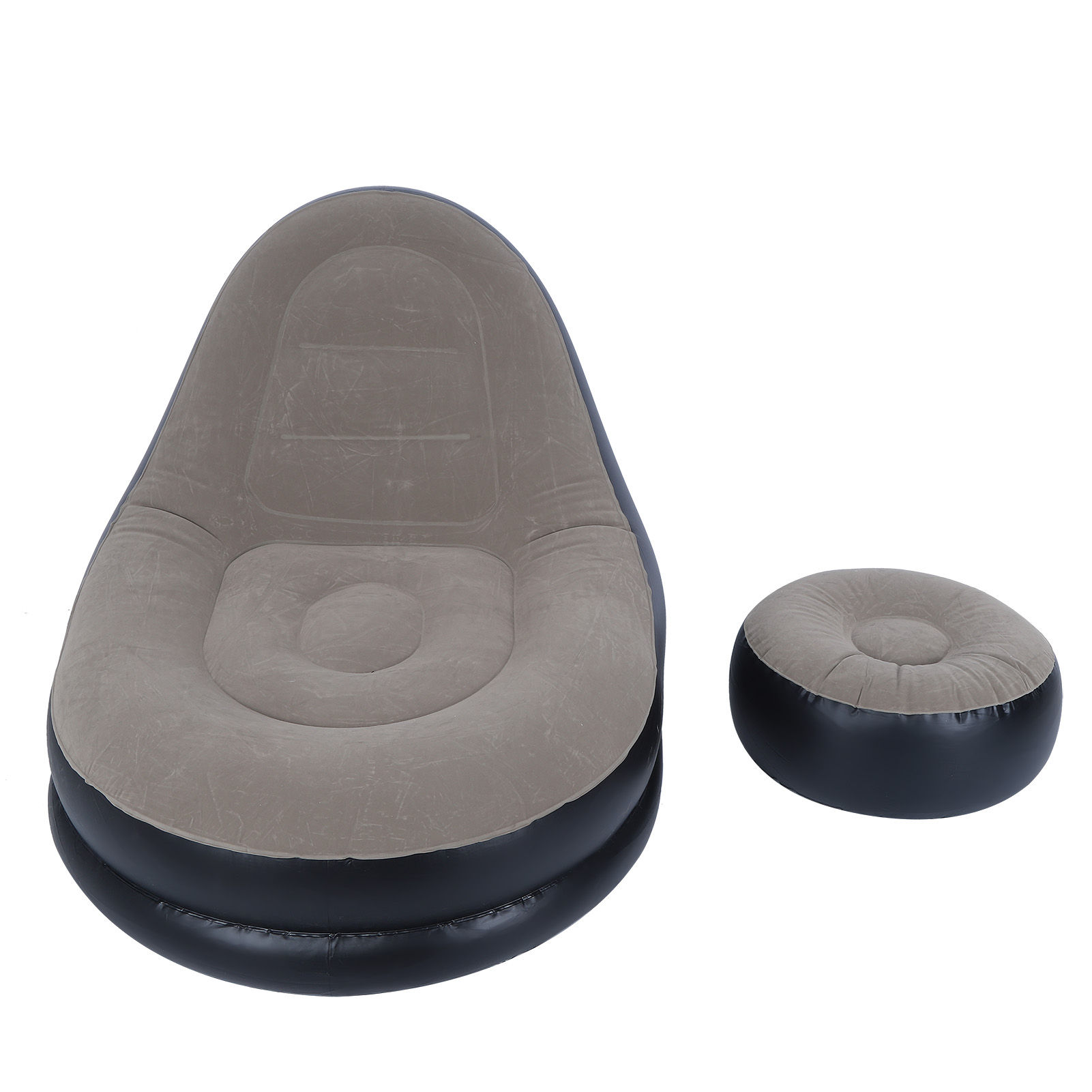 Inflatable Sofa Folding Recliner Chair with Footstool