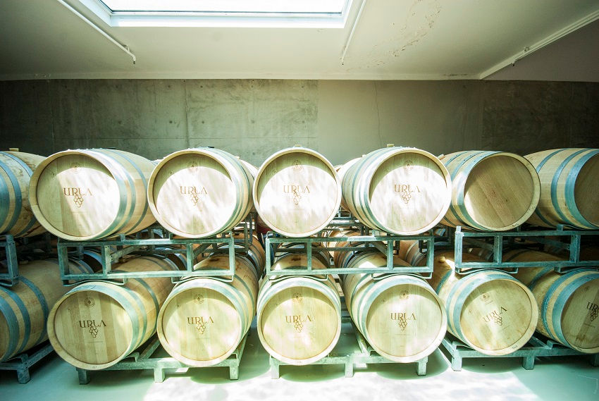 wine barrels