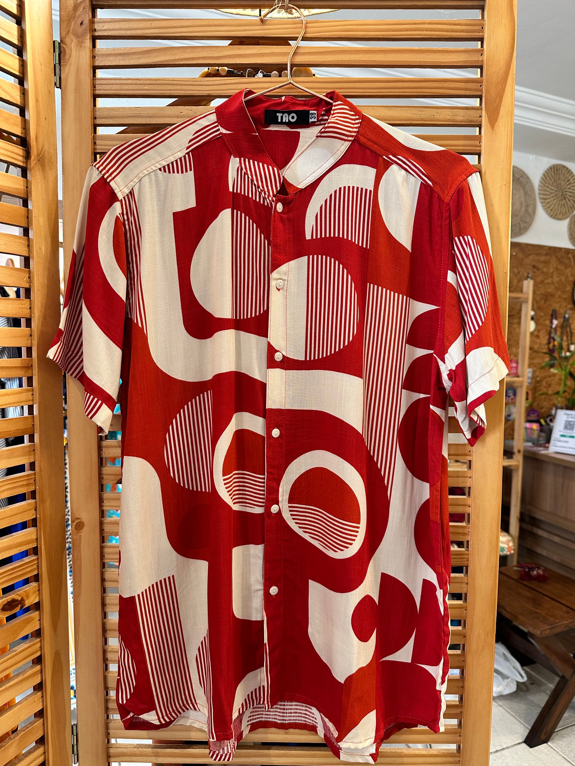 CAMISA BOTÃO MARÉ VERMELHA