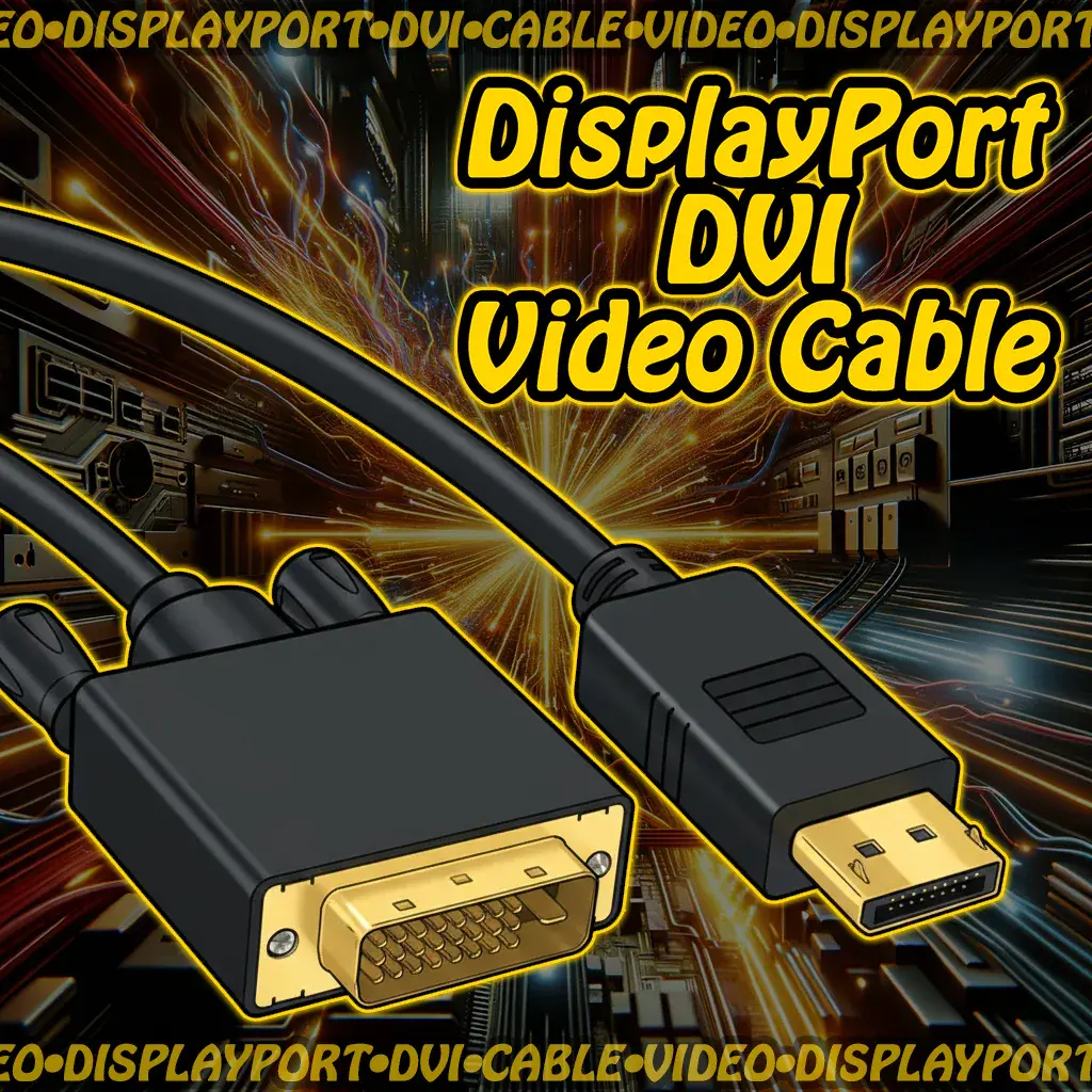 DisplayPort → DVI Cable • Male → Male