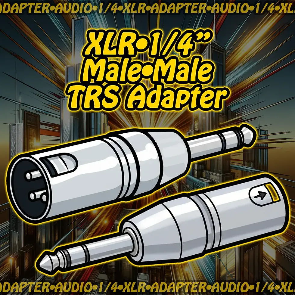 Thumbnail: 1/4" → XLR Audio Adapter • Bidirectional