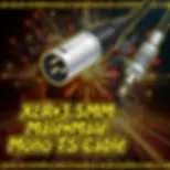3.5mm → XLR TS Mono Cable • Male → Male • Bidirectional