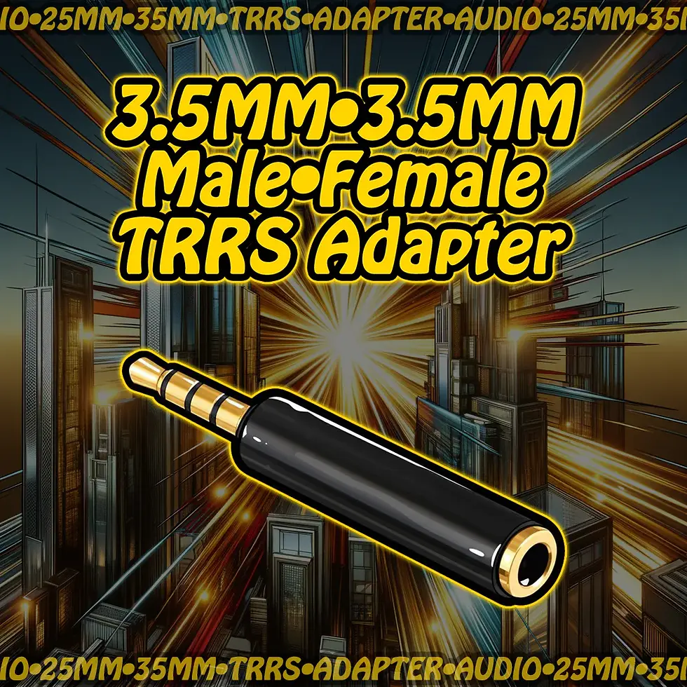 Thumbnail: 3.5mm → 3.5mm TRRS Adapter • 3 Ring / 4 Pole