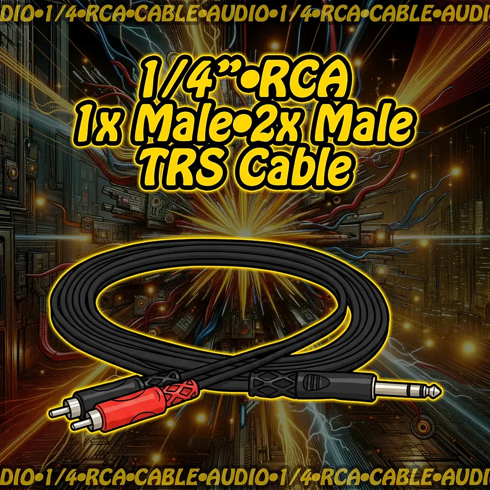Thumbnail: 1/4" → RCA Audio Cable • Bidirectional